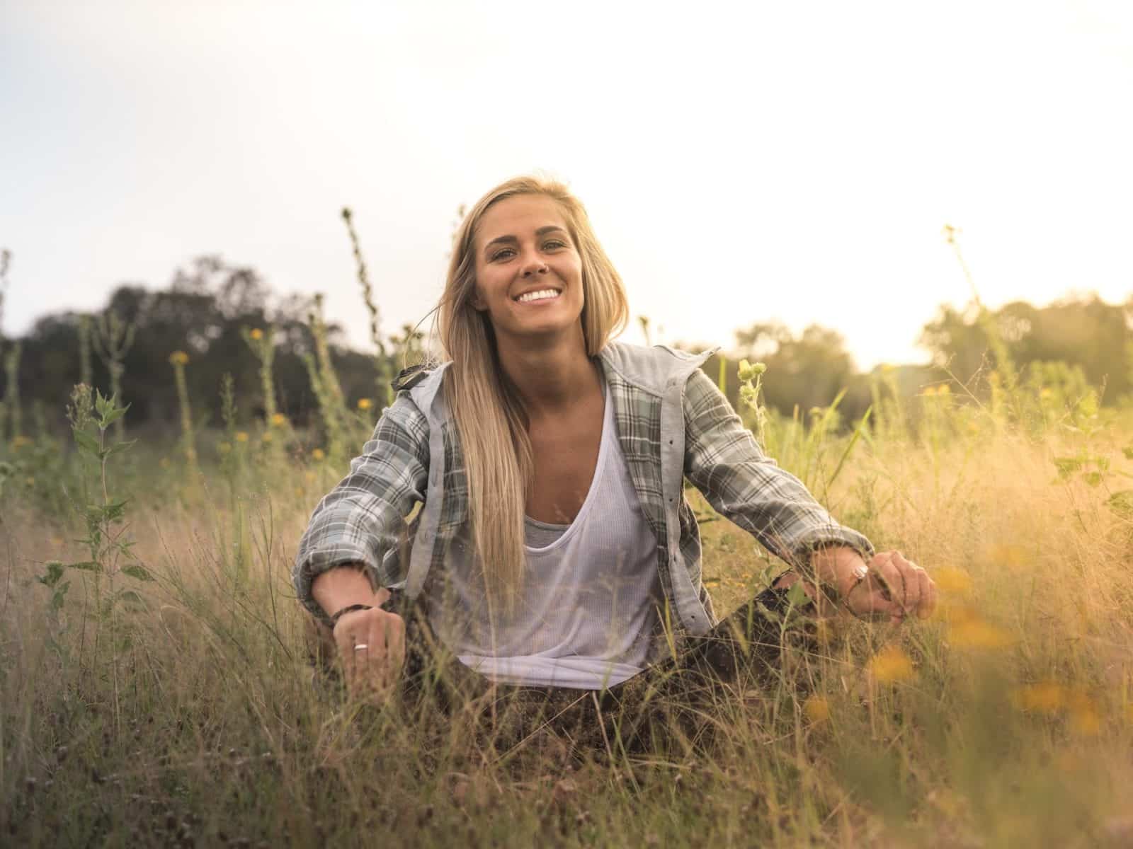 woman free from her addictions and issues