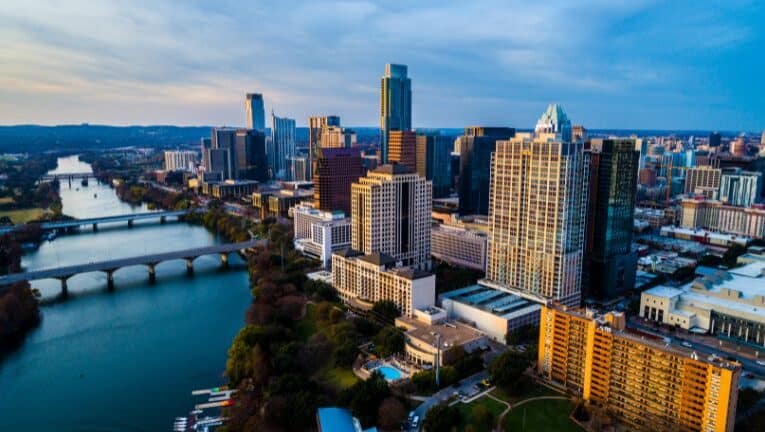 Austin texas city skyline