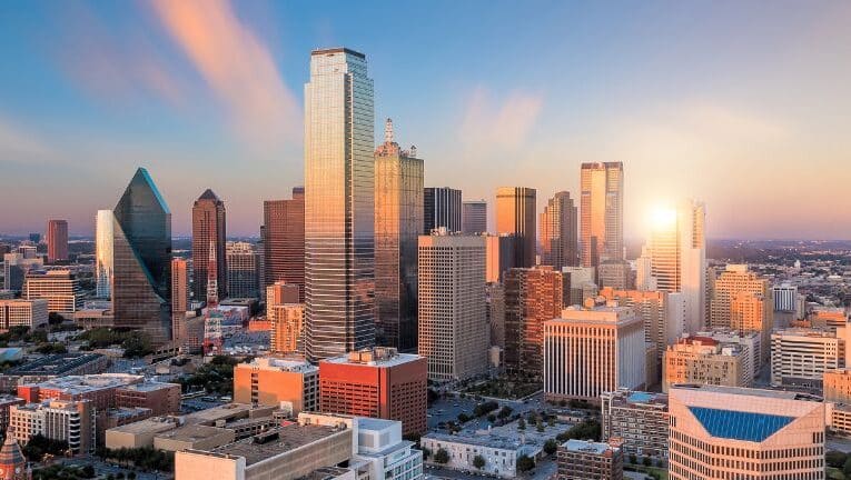 Dallas Texas City Skyline
