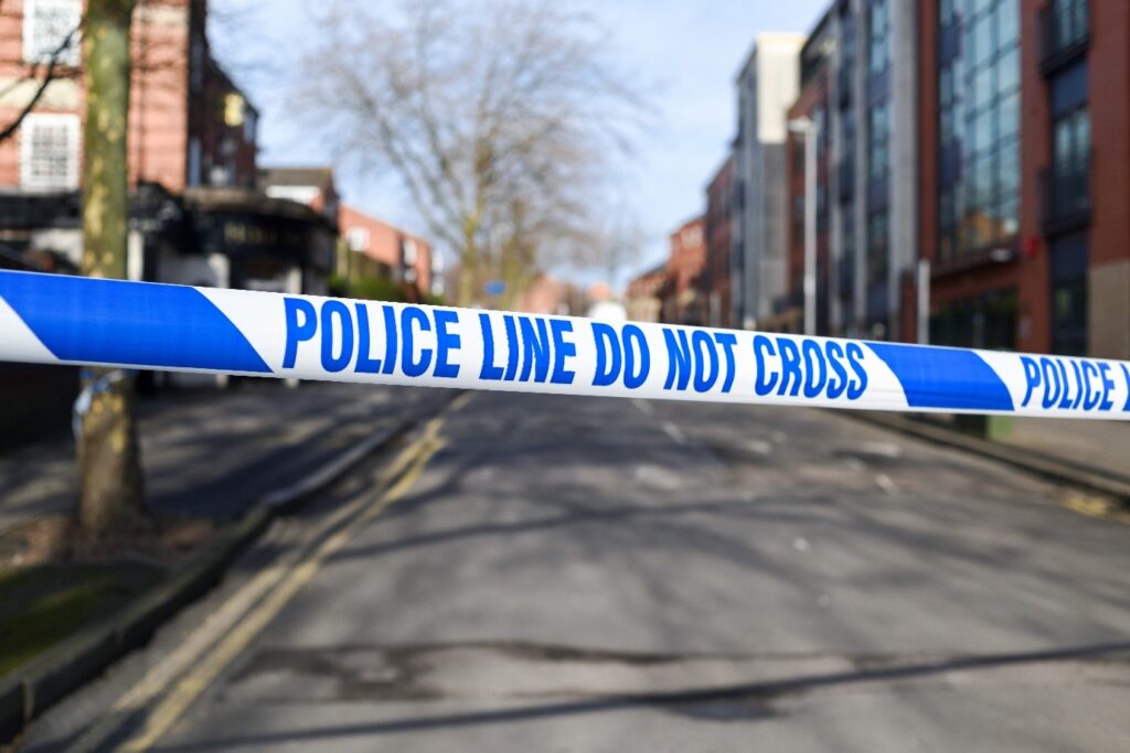 police do not cross the line tape