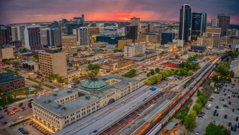 Winnipeg Manitoba city skyline